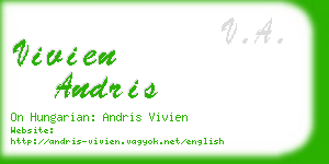 vivien andris business card